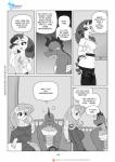 2017 absurd_res anthro comic dialogue dragon embarrassed english_text equid equine female fluttershy_(mlp) friendship_is_magic hasbro hi_res horn male mammal monochrome muscular my_little_pony mythological_creature mythological_equine mythological_scalie mythology pegasus pia-sama rarity_(mlp) reptile scalie spike_(mlp) text unicorn url wings