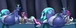 anthro big_breasts blush breasts cutie_mark duo eyebrows eyes_closed female female/female hole_(anatomy) horn huge_breasts hyper hyper_breasts kissing open_mouth wings blues64 marauder6272 friendship_is_magic hasbro my_little_pony fan_character princess_cadance_(mlp) sektiss arthropod changeling 2020 absurd_res digital_media_(artwork) hi_res story story_in_description