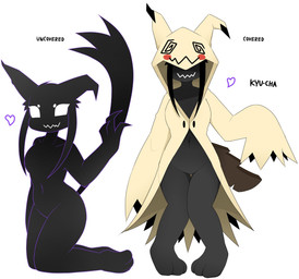 anthro anthrofied black_body black_hair bottomless breasts clothed clothing crotch_lines featureless_breasts featureless_crotch female hair heart_symbol hood hoodie long_sleeves medium_breasts navel nude nude_anthro nude_female outline pokemorph purple_outline simple_background smile solo tail thick_thighs thigh_gap topwear white_background white_eyes wide_hips nakachidragon nintendo pokemon kyu-cha_(naka) generation_7_pokemon mimikyu pokemon_(species) 2025 digital_media_(artwork) hi_res