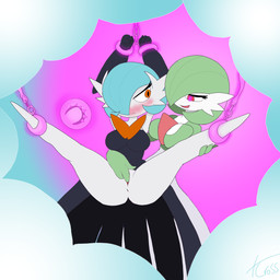 after_transformation anthro bdsm blush bondage bound breasts cuff_(restraint) duo female female/female fingering genitals handcuffed handcuffs metal_cuffs restraints vaginal vaginal_fingering vulva crosssuxton nintendo pokemon gardevoir generation_3_pokemon generation_6_pokemon humanoid mega_evolution mega_gardevoir pokemon_(species) shiny_pokemon 1:1 absurd_res digital_drawing_(artwork) digital_media_(artwork) english_description hi_res story story_in_description