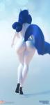 2019 3d_(artwork) 3d_animation animated anthro big_breasts big_butt biped blue_hair blue_tail breasts butt clothing curvy_figure digital_media_(artwork) eqamrd equid equine female footwear friendship_is_magic glistening glistening_body hair hasbro hi_res high_heels horse huge_breasts mammal my_little_pony nude pony rarity_(mlp) rear_view shoes short_playtime simple_background solo standing tail thick_thighs walking wide_hipped_female wide_hips