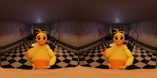 anthro areola beak big_breasts big_nipples breast_grab breasts duo female first_person_view hand_on_breast machine male male/female nipple_fetish nipple_penetration nipple_play nipple_pull nipples nude nude_female open_mouth open_smile orange_nipples penetration penis_in_nipple smile virtual_reality yellow_body vrserpent mipsmiyu_(modeler) five_nights_at_freddy's five_nights_at_freddy's_2 scottgames toy_chica_(fnaf) animatronic avian bird chicken galliform phasianid robot 2:1 3d_(artwork) absurd_res blender_(artwork) digital_media_(artwork) hi_res stereogram