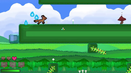 2_tails animal_genitalia animal_penis balls bodily_fluids brown_paws canine_genitalia canine_penis cutscenes dialogue drooling feral fully_sheathed fur genitals grass gui loud_background_music macro male micro mouth_shot multi_tail music open_mouth orange_body orange_fur outside penis plant platformer saliva sheath silly tail sound_warning vorochi canid canine fox mammal 16:9 animated long_playtime sound video widescreen