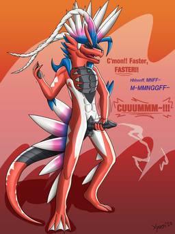 anthro black_tentacles blonde_hair blue_eyes bodily_fluids bodysuit clothing cum cumshot duo ejaculation facial_piercing forced forced_transformation fur genital_fluids hair hypnosis identity_death latex latex_clothing latex_cum latex_skinsuit latex_transformation liquid_latex male mask mask_transformation mind_alteration mind_control nose_piercing nose_ring nude nude_anthro nude_human nude_male piercing red_body red_bodysuit red_clothing red_fur red_skinsuit red_suit ring_piercing skinsuit solo suit suit_transformation tentacles text tight_clothing transformation unusual_bodily_fluids unusual_cum unusual_genital_fluids wearing_mask white_body white_clothing white_fur white_suit xyveon nintendo pokemon ancient_pokemon apex_build_koraidon generation_9_pokemon human koraidon legendary_pokemon living_bodysuit living_latex mammal paradox_pokemon pokemon_(species) 3:4 english_text hi_res
