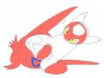 blush breast_grab breasts che_ri_ni female feral japanese_text latias legendary_pokémon nintendo plain_background pokémon solo sweat text video_games white_background yellow_eyes
Rating: Questionable
Score: 3
User: chdgs
Date: January 26, 2014