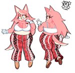 anthro big_breasts big_butt breasts butt cleavage clothed clothing female huge_butt mature_female shirt slightly_chubby solo tank_top thick_thighs topwear wide_hips loopd33loop forbidden_pants sega sonic_the_hedgehog_(series) the_murder_of_sonic_the_hedgehog conductor's_wife_(sonic) canid canine canis mammal wolf hi_res
