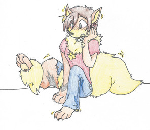 blush bottomwear clothing ear_piercing ear_ring female hair jewelry mid_transformation pants pawpads piercing ring_piercing simple_background sitting solo torn_clothing transformation white_background rainbowraven nintendo pokemon arcanine canid generation_1_pokemon human mammal pokemon_(species) 2015 colored_pencil_(artwork) traditional_media_(artwork)