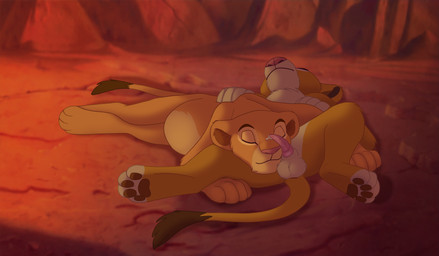 animal_genitalia animal_penis balls duo erection eyes_closed feline_genitalia feline_penis female feral genitals lying male male/female on_back on_side outside pawpads penis penis_on_face sleeping smile spread_legs spreading young young_female young_feral young_male hailberry the_giant_hamster disney the_lion_king nala_(the_lion_king) simba_(the_lion_king) felid lion mammal pantherine 2026 absurd_res hi_res