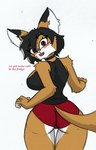 anthro big_breasts blush breasts female solo thick_thighs tomboy pace-maker fan_character maxine_boulevard canid canine fox mammal hi_res