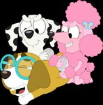 accessory anthro black_body black_fur bodily_fluids brown_body brown_fur devious eyewear feet female fur glasses gloves_(marking) group hair_accessory hairclip kneeling leg_markings looking_down lying markings on_front pink_body pink_fur simple_background socks_(marking) spots spotted_body spotted_fur tan_body tan_fur tears tickling tickling_feet transparent_background trio underpaw white_body white_fur young young_anthro porygon2z bluey_(series) chloe_(bluey) coco_(bluey) honey_(bluey) beagle canid canine canis dalmatian domestic_dog hunting_dog mammal poodle scent_hound absurd_res alpha_channel hi_res