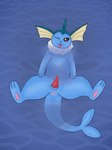 anus blue_body feral fin frill_(anatomy) genitals male neck_frill one_eye_closed pawpads penis solo spread_legs spreading tail majika nintendo pokemon eeveelution generation_1_pokemon marine pokemon_(species) vaporeon 3:4