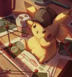 ambiguous_gender fur solo yellow_body yellow_fur lui421 green_lantern marvel nintendo pokemon deadpool detective_pikachu generation_1_pokemon pikachu pokemon_(species) 2019 absurd_res hi_res