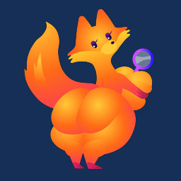 anthro anthrofied between_breasts big_breasts big_butt breasts butt butt_focus eyelashes female fire flaming_tail huge_breasts huge_butt looking_at_viewer looking_back looking_back_at_viewer magnifying_glass mascot nude orange_body rear_view red_body shortstack simple_background solo tail thick_thighs transparent_background wide_hips iloveslutyshortstax firefox mozilla kit_(mozilla_firefox) canid canine fox mammal 1:1 absurd_res alpha_channel hi_res
