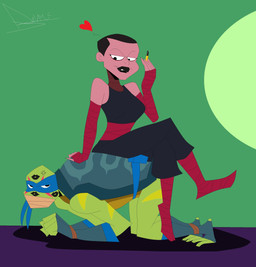 2_toes 5_fingers annoyed anthro armband black_hair black_lips black_lipstick blue_mask cross-popping_vein dominant dominant_human duo feet female fingers forced forced_kiss gag gagged green_background green_body green_shell green_skin hair heart_symbol holding_lipstick interspecies interspecies_domination kiss_mark kiss_mark_on_face kissing lips lipstick looking_at_another looking_at_partner makeup male male/female pixelated purple_floor red_armband red_heart red_legband shadow shell short_hair simple_background sleeveless_topwear smile submissive submissive_anthro toes hertion1333 rise_of_the_teenage_mutant_ninja_turtles teenage_mutant_ninja_turtles casey_jones cassandra_jones leonardo_(tmnt) human mammal reptile scalie turtle 2024 absurd_res digital_drawing_(artwork) digital_media_(artwork) hi_res microsoft_paint_(artwork) pixel_(artwork) signature