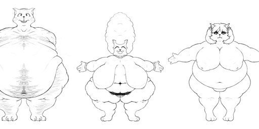 age_difference amputee anthro areola arm_hair arm_scar belly belly_hair belly_overhang big_belly big_breasts biped body_hair bodypaint breasts canon_couple chest_hair chubby_cheeks curvy_figure deep_navel disability ear_piercing ear_ring eyeshadow face_paint family fangs female flabby_arms front_view frown fupa gem genitals group hair half-closed_eyes hanging_belly highlights_(coloring) huge_belly huge_breasts huge_hips jewelry leg_hair looking_at_viewer love_handles makeup male mascara mature_anthro mature_female mature_male missing_arm moobs morbidly_obese morbidly_obese_anthro morbidly_obese_male narrowed_eyes navel necklace nipples nude obese obese_anthro obese_female obese_male older_female older_male open_mouth open_smile overweight overweight_anthro overweight_female overweight_male pearl_(gem) pearl_bracelet pearl_necklace piercing pubes puffy_nipples ring_piercing sagging_breasts scar simple_background smile solo standing t-pose teeth thick_thighs vulva whiskers white_background wide_hips wrinkles younger_female dorkass deltarune undertale_(series) cat_dad_(deltarune) cat_mom_(deltarune) catti_cattenheimer catty_cattenheimer domestic_cat felid feline felis mammal 2021 absurd_res alternate_version_at_source black_and_white digital_drawing_(artwork) digital_media_(artwork) full-length_portrait hi_res model_sheet monochrome portrait daughter_(lore) father_(lore) father_and_child_(lore) father_and_daughter_(lore) mother_(lore) mother_and_child_(lore) mother_and_daughter_(lore) parent_(lore) parent_and_child_(lore) parent_and_daughter_(lore) sibling_(lore) sister_(lore) sisters_(lore)