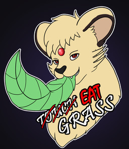 ambiguous_gender ambiguous_pred ambiguous_prey black_body black_fur duo feral feral_pred forehead_gem fur gem green_body leaf leaf_tail looking_at_viewer narrowed_eyes oral_vore outline quadruped red_eyes sharp_teeth smile sticker tail tan_body tan_fur teeth text vore white_outline tastytales nintendo pokemon touch_grass malus_(tastytales) eeveelution generation_1_pokemon generation_4_pokemon leafeon persian_(pokemon) pokemon_(species) english_text meme