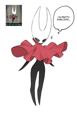 black_arms black_body black_legs cloak cloak_only clothing hornet's_needle monotone_cloak red_cloak red_clothing simple_background solo text thought_bubble white_background white_head confused_haki hollow_knight:_silksong hollow_knight_(franchise) team_cherry hornet_(hollow_knight) arthropod 2025 english_text full-length_portrait hi_res portrait