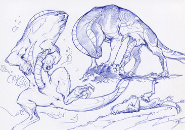 animal_genitalia anus becoming_flaccid bird's-eye_view erection feral flaccid genitals high-angle_view long_penis lying male multi_eye on_back open_mouth penis penis_tip quadruped sheath solo spread_legs spreading standing tail tail_anus ket-dawnatsunset alien ragkhlar hi_res multiple_images sketch