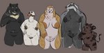 anatid anseriform anserinae anthro areola avian badger badger_(book_club) beak bear belly big_areola big_breasts big_nipples bird black_areola black_nipples body_hair breasts breasts_apart brown_nipples casual_nudity cheek_tuft choker collar curvy_figure european_badger facial_tuft feather_tuft feathers female fiskdisk fluffy fluffy_ears galt_(fiskdisk) genitals group happy_trail horn jewelry lady_swan_(book_club) mammal meles miss_owl_(book_club) model_sheet momma_bear_(book_club) muscular muscular_female mustelid musteline natural_breasts neck_tuft necklace nipple_piercing nipple_shield nipples orange_nipples overweight overweight_anthro overweight_female owl piercing pig_nose pubes pussy sagging_breasts size_difference slightly_chubby spiked_collar spikes sun_bear swan the_book_club tuft ursine voluptuous voluptuous_female