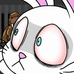 anthro being_watched belly big_butt big_teeth blue_eyes bunny_nose butt cat_smile duo huge_butt imminent_rape imminent_sex looking_at_another male male/male overweight overweight_male prison prison_cell prison_uniform scared sinnerbunny come_over_here_and_kiss_me_on_my_hot_mouth pretty_blood lagomorph leporid mammal marine pinniped rabbit walrus animated short_playtime webm