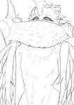 anthro big_penis duo feathered_wings feathers femboy genitals hand_on_head heart_eyes heart_symbol huge_penis hyper hyper_genitalia hyper_penis knot male male/male penis penis_awe penis_on_face piercing small_waist spiked_penis spikes spikes_(anatomy) unusual_anatomy unusual_genitalia unusual_penis wings two3frutti european_mythology greek_mythology mythology f0rfeit avian dragon maned_dragon mythological_avian mythological_bird mythological_creature mythological_firebird mythological_scalie phoenix scalie western_dragon absurd_res hi_res monochrome