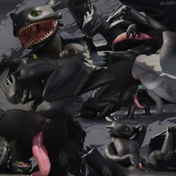 anal anal_penetration animal_genitalia anus becoming_erect bedroom_eyes black_body black_scales blue_eyes bodily_fluids butt claws clenched_teeth cum cum_in_ass cum_inside cum_on_body doggystyle drooling duo ejaculation erection feral feral_on_feral finger_claws fingering fist from_behind_position genital_fluids genital_slit genitals green_eyes hand_on_penis happy knot knotted_penis looking_at_viewer looking_back looking_pleasured lying male male/male masturbation membrane_(anatomy) membranous_wings mouth_shot narrowed_eyes on_another on_back open_mouth orgasm penetration penile penis plant precum presenting_slit saliva saliva_on_tongue saliva_string scales seductive sex simple_background sleeping slit_fingering slit_masturbation slit_play smug_face solo_focus spread_legs spreading tail teeth toe_claws touching_penis tree white_body wings dewith blender_cycles dreamworks european_mythology how_to_train_your_dragon mythology toothless dragon fury_(httyd) mythological_creature mythological_scalie night_fury scalie western_dragon 1:1 3d_(artwork) absurd_res blender_(artwork) comic digital_media_(artwork) hi_res huge_filesize