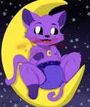 anthro baby black_sclera clothed clothing diaper diaper_only happy jewelry long_tail male moon necklace nipples open_mouth paws shota sleeping_gas smile solo spread_legs spreading star tail text tongue topless wearing_diaper white_eyes young young_anthro zer0rebel4 discord_(app) mob_entertainment patreon poppy_playtime smiling_critters telegram catnap_(poppy_playtime) domestic_cat felid feline felis mammal monster 2023 absurd_res hi_res url