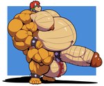 2021 6:5 absurd_res accessory anklet anthro balls belly biceps big_balls big_belly big_muscles big_penis blue_background bobert border bowser bracelet cock_ring collar erection eyebrows eyewear genitals hair hi_res horn huge_balls huge_belly huge_muscles huge_penis humanoid_genitalia humanoid_penis hyper hyper_balls hyper_belly hyper_genitalia hyper_muscles hyper_penis jewelry koopa legband male mario_bros musclegut muscular muscular_anthro muscular_male navel nintendo nipples nude obese obese_anthro obese_male overweight overweight_anthro overweight_male pecs penis penis_accessory penis_jewelry pubes quads scalie side_view simple_background smile solo spiked_anklet spiked_bracelet spiked_cock_ring spiked_collar spiked_legband spikes standing sunglasses thick_penis thick_thighs vein veiny_muscles veiny_penis white_border