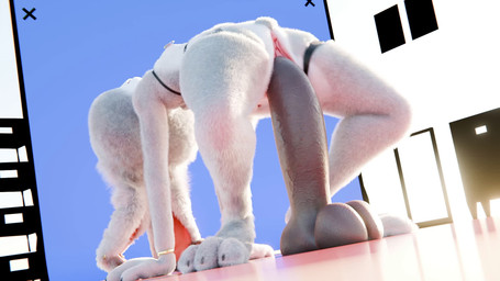 3_fingers abdominal_bulge accessory anthro anthro_penetrated arched_back armband balls_deep big_dildo black_dildo blue_screen breasts buckteeth close-up clothed clothing deep_penetration detailed_fur dildo dildo_in_vagina dildo_insertion dildo_sitting eyeshadow female female_penetrated fingers flexible fur genitals grey_body grey_fur heart_symbol humanoid_dildo ineffective_clothing inside large_penetration light lipstick long_ears low-angle_view makeup masturbation mostly_nude nipple_piercing nipples penetration piercing pubes ridiculous_fit sand sex_toy sex_toy_in_vagina sex_toy_insertion skimpy skinny small_waist solo spread_legs spreading sunlight teeth vaginal vaginal_masturbation vaginal_penetration vaginal_tugging vulva pochemu disney zootopia judy_hopps european_rabbit lagomorph leporid mammal oryctolagus rabbit 16:9 3d_(artwork) 3d_animation animated detailed digital_media_(artwork) hi_res loop no_sound short_playtime webm widescreen