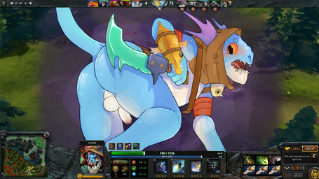 anthro backsack balls bent_over biped black_eyes blush butt erection exposed fist foreskin genitals glistening grass gui humanoid_genitalia humanoid_penis looking_at_viewer looking_back male melee_weapon number open_mouth orange_sclera outside penis pink_body pink_penis pink_skin plant purple_body purple_skin raised_arm red_body red_skin shadow sharp_teeth solo standing sword teeth text tongue tree weapon white_body white_penis white_skin pkaocko dota valve valve_corporation slark_the_nightcrawler aquatic fish unknown_species english_text