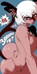 anthro areola big_breasts big_butt biped breasts butt claws female fur hair inner_ear_fluff nipples nude pink_body pink_fur short_hair side_boob simple_background sitting smile solo tail text tuft white_hair cobayashi asian_mythology east_asian_mythology japanese_mythology mythology felid mammal nekomata yokai 1:2 digital_media_(artwork) japanese_text oekaki pixel_(artwork) portrait three-quarter_portrait translated