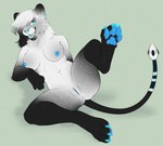 anthro female genitals machine paws presenting presenting_pussy pussy solo tail unusual_anatomy unusual_tail kittbites rionach_(character) android felid mammal prehistoric_species robot saber-toothed_tiger