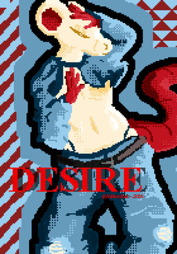 anthro clothed clothing denim denim_clothing eyes_closed femboy fur male multicolored_body partially_clothed solo dither_rat mammal murid murine rat rodent