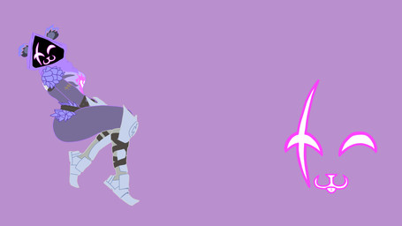 anthro boots clothing facial_scar feathers female footwear fur hood hooded looking_at_viewer purple_background purple_body purple_clothing purple_feathers purple_fur scar shin_guards shoes simple_background smile solo straps tongue tongue_out bull3t epic_games fortnite raven_team_leader bear mammal 16:9 4k absurd_res digital_drawing_(artwork) digital_media_(artwork) hi_res widescreen