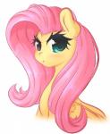 eyelashes female hair long_hair looking_at_viewer pink_hair simple_background solo teal_eyes white_background wings fluffymaiden friendship_is_magic hasbro my_little_pony mythology fluttershy_(mlp) equid equine mammal mythological_creature mythological_equine pegasus 2016 absurd_res hi_res portrait