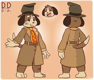 3_toes 4_fingers accessory anthro barefoot black_eyes black_nose brown_body brown_clothing brown_coat brown_fur brown_topwear clothing coat dipstick_tail dirt dirty eyes_closed fangs feet fingers floppy_ears front_view fur gloves_(marking) grey_clothing grey_hat grey_headwear hat headgear headwear leg_markings male markings multiple_expressions necktie open_mouth raised_hand rear_view red_necktie smile socks_(marking) solo tail tail_markings tan_body tan_fur teeth toes tongue tongue_out top_hat topwear yellow_necktie felino pixile_studios super_animal_royale d.d._(blissman2020) fan_character canid canine canis domestic_dog mammal 2026 hi_res model_sheet
