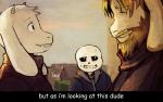 2016 albinama animated_skeleton anthro asgore_dreemurr beard blush bone boss_monster_(undertale) bovid caprine english_text facial_hair female fur group hi_res horn long_ears male mammal mature_anthro mature_female mature_male outside sans_(undertale) scarf skeleton text toriel undead undertale undertale_(series) white_body white_fur