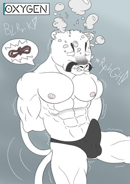 abs anthro arms_tied asphyxiation bound bubble bulge clothing drowning fur gameplay_mechanics male muscular muscular_male nipples panicking pecs puffed_cheeks rope simple_background solo speedo struggling swimwear three-quarter_view underwater water white_body white_fur inugami_beast echo_(series) echo_project the_smoke_room samuel_ayers cougar felid feline mammal 2025 absurd_res digital_media_(artwork) hi_res