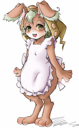 anthro clothed clothing digitigrade female hat headgear headwear kemono looking_at_viewer solo setouchi_kurage odin_sphere vanillaware lagomorph leporid mammal pooka rabbit 2007