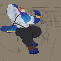 big_muscles bone chair city city_background cityscape clothing duo eyewear furniture glasses hair lgbt_pride long_hair looking_at_another male muscular muscular_male nails office office_chair office_desk pawpads pecs pride_color_flag pride_colors sketchy skull skull_head vincian_pride_colors wearing_glasses entitropy league_of_legends mythology riot_games tencent aurelion_sol_(lol) enti_orasia_(entitropy) dragon mythological_creature mythological_scalie scalie absurd_res hi_res sketch_page