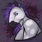 alternative_fashion anthro female goth mane solo tail thehuntingwolf brandy_(wildberrysnep) draft_horse equid equine horse mammal pony shire 1:1 absurd_res hi_res