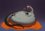 belly big_belly coin eyelashes feral food food_in_mouth gold_(metal) gold_coin hoard horn huge_belly hyper hyper_belly immobile long_neck lying male meat moobs morbidly_obese morbidly_obese_feral morbidly_obese_male obese obese_feral obese_male on_front overweight overweight_feral overweight_male pupils red_sclera solo white_pupils boltheeye mythology sorok_(boltheeye) dragon mythological_creature mythological_scalie scalie 2025 hi_res