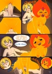 adventure_time belly blonde_hair blush breasts cartoon_network comic cubby_chambers duo english_text erection female female_on_top female_penetrated finn_the_human fire flame_princess genitals hair human male male/female male_on_bottom male_penetrating male_penetrating_female mammal navel nipples not_furry nude on_bottom on_top open_mouth penetration penile penile_penetration penis penis_in_pussy pussy reverse_cowgirl_position sex text vaginal vaginal_penetration