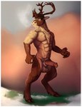 5_fingers abs abstract_background animal_genitalia anthro antlers balls biceps big_muscles big_penis blurred_background bodily_fluids body_hair border breath broad_shoulders brown_antlers brown_body brown_fur brown_hair brown_hooves calf_muscles chest_tuft circumcised circumcision_scar cloven_hooves crotch_tuft curled_fingers day detailed_fur ears_down ejaculation erection fingers fur fur_hair genital_fluids genital_scar genitals gloves_(marking) grass green_eyes hair happy_trail head_tuft hooved_fingers hooves horn humanoid_genitalia humanoid_penis hybrid_genitalia hybrid_penis inner_ear_fluff leaking_precum looking_away male markings multicolored_body multicolored_fur muscular muscular_anthro muscular_male narrowed_eyes navel neck_tuft nude outside pecs penis pink_penis pivoted_ears plant precum precum_on_ground precum_string pubes retracted_sheath scar sheath sheathed_humanoid_penis snow solo standing tail tan_body tan_fur tan_nose thick_penis tuft unguligrade vein veiny_hands veiny_penis white_border homogenousrule raiz deer mammal new_world_deer reindeer 2022 absurd_res detailed hi_res shaded smaller_version_at_source warm_colors