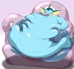 ambiguous_gender belly belly_grab big_belly blue_belly bodily_fluids duo fat_grab feral gradient_background huge_belly hyper hyper_belly inflation looking_at_self male morbidly_obese obese one_eye_closed overweight simple_background slime_inflation sweat sweatdrop ravinosuke1 nintendo pokemon ditto_(pokemon) eeveelution generation_1_pokemon pokemon_(species) vaporeon 2018 digital_media_(artwork) hi_res