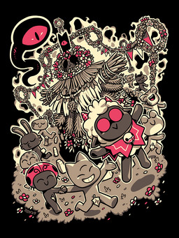 1_eye 3_eyes 3_fingers 4_fingers antennae_(anatomy) anthro bent_leg black_body black_feathers black_fur black_hair black_markings black_skin black_tail ceremony cheek_tuft closed_smile diamond_(marking) elytron empty_eyes eyes_closed facial_tuft feathers featureless_feet featureless_limbs feet fingers floating flower forked_tongue fur grass grey_body grey_skin group hair hand_holding happy horn leaf leaf_on_crotch light long_ears male markings mouth_closed multi_eye noseless nude_anthro nude_male open_mouth open_smile plant puckered_lips red_flower red_horn red_sclera red_shawl red_tongue rock shawl smile tail teeth tongue tongue_out tuft walking white_body white_flower white_fur wool_(fur) wreath jmanvelez cult_of_the_lamb massive_monster_(studio) follower_(cult_of_the_lamb) lamb_(cult_of_the_lamb) narinder red_crown_(cult_of_the_lamb) accipitrid accipitriform amphibian animate_inanimate arthropod avian beetle bird bovid caprine capybara caviid cucujoid demon domestic_cat eagle felid feline felis fish frog ground_shark hammerhead_shark insect koala ladybug lagomorph leporid mammal marine marsupial rabbit reptile rodent scalie shark sheep snake vombatiform 2024 3:4 colored digital_drawing_(artwork) digital_media_(artwork) hi_res lighting shaded signature