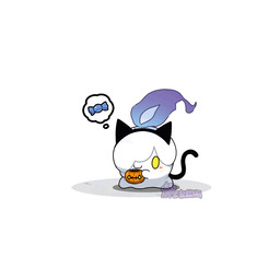 ambiguous_gender blush bowl candy clothing container costume dessert fake_cat_ears fake_cat_tail fake_ears fake_tail feral fire food holding_object holidays rare_candy simple_background smile solo thought_bubble walking white_background white_body yellow_eyes tontaro halloween nintendo pokemon generation_5_pokemon litwick pokemon_(species) 1:1 2d_animation animated frame_by_frame signature watermark