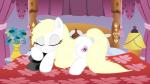 bed bed_sheet bedding blonde_hair canopy_bed clothing female feral flower furniture hair hat headboard headgear headwear lamp nazi pillow plant sleeping solo swastika table vase aryanne hasbro my_little_pony aryanne_(character) fan_character equid equine horse mammal pony 16:9 hi_res widescreen