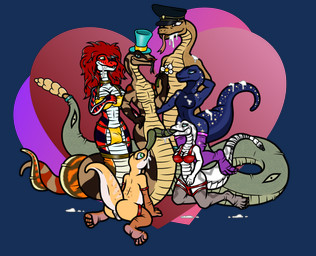 2_penises animal_genitalia animal_penis anthro apode big_breasts big_hair big_tail blue_body blue_eyes blue_scales bodily_fluids bra breasts brown_body brown_eyes brown_scales choker chubby_tail claws clothing cum cum_drip cum_drool cum_in_mouth cum_inside cum_on_body cum_on_chest cum_on_face cum_on_ground cum_on_tail digitigrade dripping facial_hair feet fellatio female finger_claws fingering fingers flat_chested flower forked_tongue furgonomics genital_fluids genitals glistening glistening_clothing glistening_eyes green_eyes group group_sex hair hand_on_breast hand_on_butt hand_on_hip hat headgear headwear heart_background hemipenes holding_flower holding_object jewelry kneeling legless legwear lingerie long_tail looking_at_another looking_at_genitalia looking_at_partner looking_at_penis looking_at_viewer looking_pleasured male male/female markings masturbation multi_genitalia multi_penis multicolored_body multicolored_scales mustache necklace non-mammal_breasts nylon nylon_clothing nylon_stockings nylons oral panties paws penile penis plant pupils raised_leg raised_tail rattle_(anatomy) red_body red_hair red_scales scales security security_guard serpentine sex simple_background size_difference smile smiling_at_another smiling_at_partner smiling_at_viewer snout standing stockings tail tail_clothing tail_stocking tapering_tail teal_eyes toe_claws toes tongue tongue_out tongue_wrapped_around_penis top_hat translucent translucent_clothing translucent_legwear translucent_stockings underwear vulva white_body white_scales wrapped_tail yellow_body yellow_scales janek5 beastars femspek kanara poja_(the_red_tail_boa) rokume_(beastars) scarlett_(predaguy) amphibian boa_(snake) draconcopode gecko lizard naga pit_viper rattlesnake reptile salamander scalie snake viper western_diamondback_rattlesnake absurd_res alpha_channel hi_res