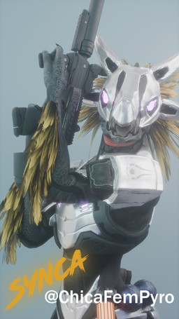 3_fingers anthro arm_feathers arm_tuft armor avian_caruncle claws explosives feather_hair feathered_crest feathers female finger_claws fingers flat_chested full_armor glowing glowing_eyes grenade grey_body grey_scales gun head_crest holding_gun holding_object holding_ranged_weapon holding_submachine_gun holding_weapon incendiary_grenade looking_at_viewer open_mouth parody pink_eyes plasma_grenade pseudo_hair ranged_weapon scales simple_background solo submachine_gun swords_of_sanghelios tongue tuft weapon yellow_body yellow_feathers synca pickle_juice_(modeler) halo_(series) microsoft mitch_murder xbox_game_studios syn_cah alien avian kig-yar scalie t'vaoan 3d_(artwork) 9:16 album_cover colored cover digital_media_(artwork) hi_res